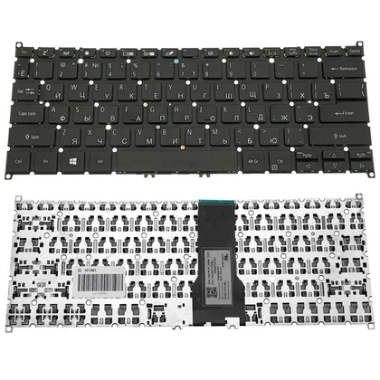 фото, Клавіатура для ноутбука ACER (AS: SP513-52) rus, black, без фрейма