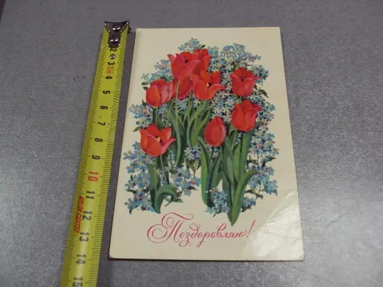 открытка поздравляю 1979 репринцева мистецтво №2407 Ціна