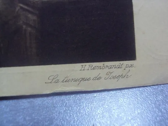 открытка рембрант одежда иосифа 1902 №1546 Інтернет-аукціон