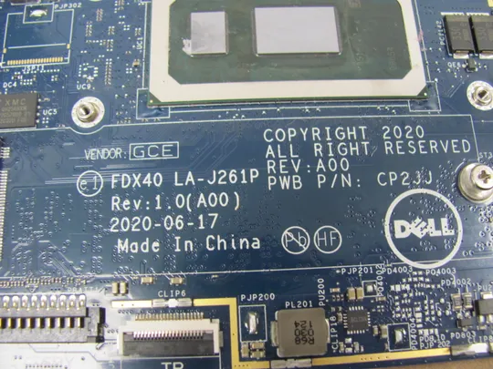 753-27 материська плата робоча BIOS PASS FDX40 LA-J261P SRGKX i5-10310U  для Dell Latitude 7310 E7310  оригінал Продаж