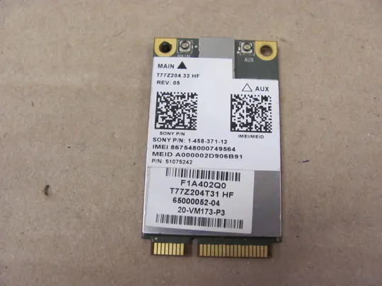 641-28 3G модем +GPS T77Z204.32 HF  для Sony Vaio VPCSE PCG-41414M оригінал Ціна