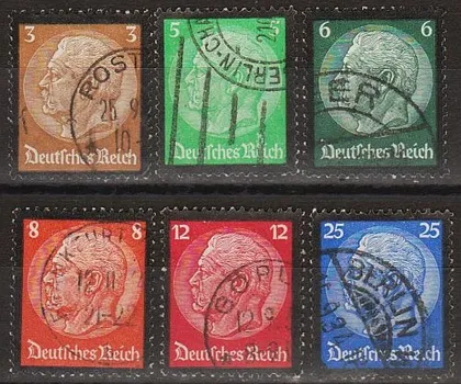 фото, 1934 - Рейх - Ґінденбург - Траурний випуск Mi.548-53 _14,0 €