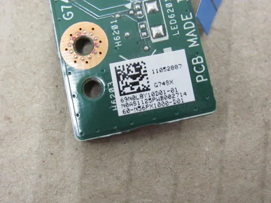 номер0105-9 плата кнопки LED 69N0L0Y10D01-01 для ASUS G74S G74 G74SX оригінал Продаж