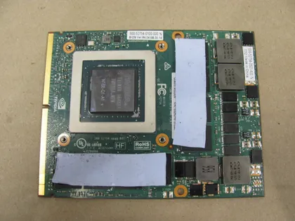 фото, номер0998-5 відеокарта 0H99YY Nvidia Quadro N16E-Q1-A1 M3000M M3000 GDDR5 4GB для DELL Precision 17 7710 M7710 оригінал