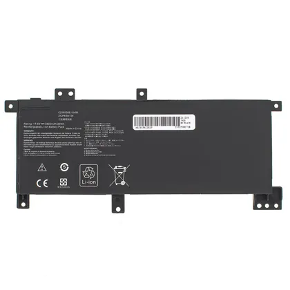 фото, Батарея для ноутбука ASUS C21N1508 (VivoBook: X456UF, X456UV, R457UJ, R457UV, R457UA) 7.6V 3800mAh Black