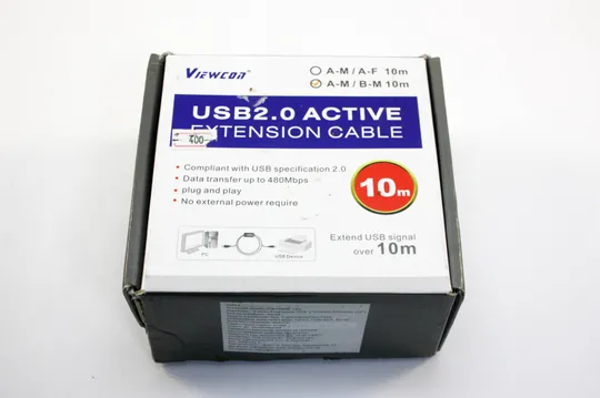 Купити Активний кабель Viewcon USB 2.0 AM - USB BM 10 м VV013-10M (00669)