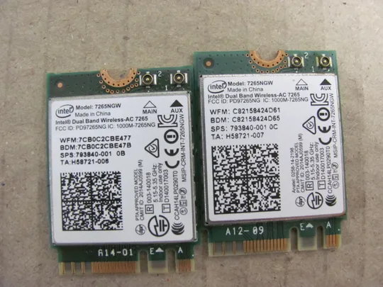 номер0418-16 WI-FI адаптер Плата мережева карта плата модему Modem Board 7265NGW H58721-006 H58721-007   для  FUJITSU A555 A557  A359 оригінал З аукціону