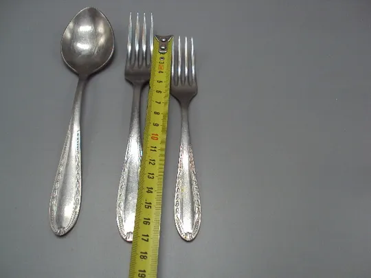 Столовые приборы ложка и вилки столовая и десертная ДСС нерж цветы колокольчики нержавейка №18620в Продаж