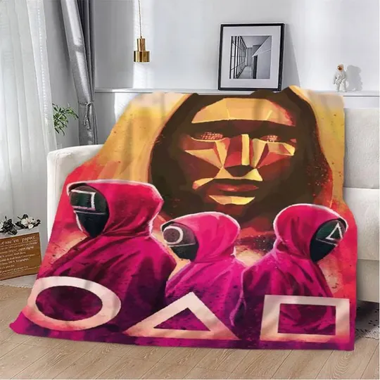 Плед 3D ИГра в кальмара №2 20222466_A 12309 160х200 см Ціна