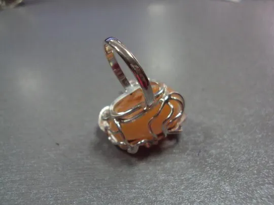 Кольцо сердолик листочки листья авторская работа серебро 925 проба Украина 14,53 г 18 р №11915 Де купити