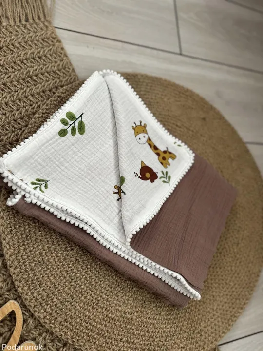 Плед муслиновий 100% бавовна дитячий 70*100 см (різні кольори) Де купити