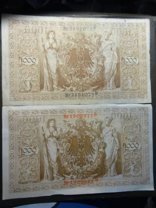 Купити 1000 марок Німеччина 1910 (два різновиди), літера E
