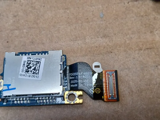номер1052-9 плата SD-карти FDQ50\FDC55 LS-H821P  зі шлейфом 0XKVNG LF-H823P для Dell XPS 15 9500 9510 PRECISION 5550 5560 оригінал Продаж