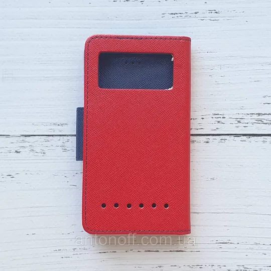 Книжка універсальна Mercury Goospery 4.0"-4.3" (13×7см) для телефона Red-Blue З аукціону