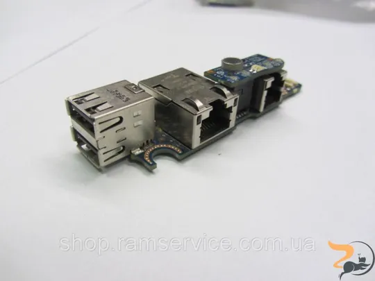 Роз’єми USB, LAN для ноутбука Dell Latitude D630, *LS-3302P, б/в Ціна
