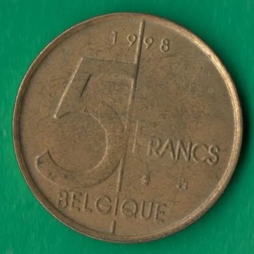 5 франків 1998 року Belgique [МШ] Ціна