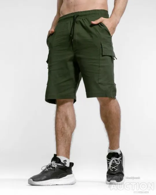 Чоловічі шорти карго "Сhornobayivka" колір хакі Ціна