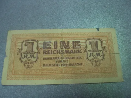 банкнота 1 марка 1942 германия №422 Ціна