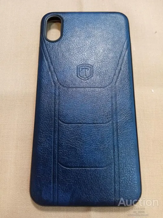 Чехол бампер штучная кожа Prime Case для iPhone XS Max синий Ціна