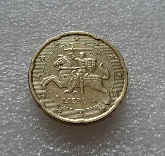 Купити (8092 ря) 20 євроцентів 2015 Литва (20 евроцентов)