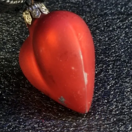 Купити Елочная игрушка «сердце красного цвета» (ссср)