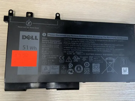 169 DELL 93FTF Износ: 84% Dell Latitude14 5480, 5490, 5491, M3530, Dell Precision 15 3520 Ціна