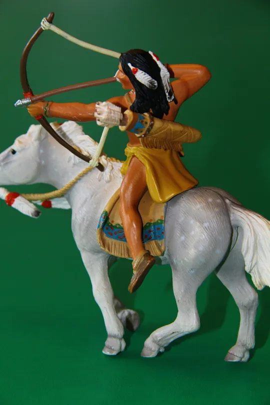 ІНДІАНЕЦЬ СІУ З ЛУКОМ на коні индеец SCHLEICH 90-100мм ФРГ ФРН Продаж