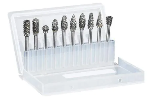 Фрезы твердосплавные из карбида вольфрама. Набор 10 шт.Борфрезы.Для бормашин,граверов. Ціна