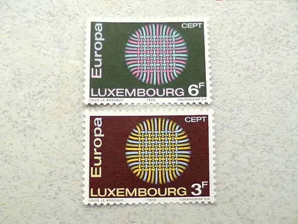 фото, Серія поштових марок Люксембург " Європа СЕРТ " 1970 рік **