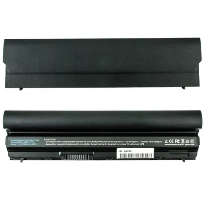 фото, Батарея для ноутбука DELL FRR0G (роз'єм у центрі!!!) (Latitude: E6220, E6230, E6320, E6330, E6430s, E5220) 11.1V 5200mAh Black