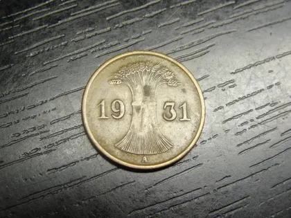 фото, 1 рейхспфеніг Німеччина 1931 A