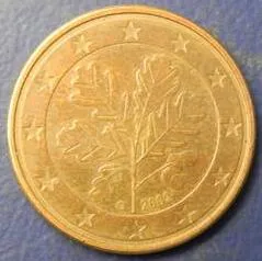 5 євроцентів 2002 G Німеччина Ціна