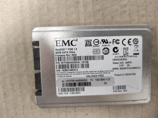 EMC RealSSD P300 1,8 56GB SATA 3GB/S 118032803 Ціна