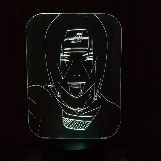 Акриловий світильник-нічник Учіха Ітачі білий tty-n000256 Ціна