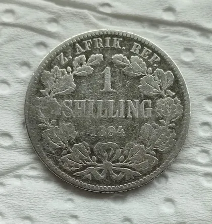 фото, Южно-Африканская Республика ЮАР 1 шиллинг 1894 год. Серебро