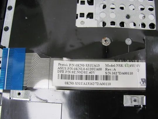 номер0951-5  Кришка панель палмрест клавіатура 13N0-S3A0901 0KNO-S31UA13  для Asus E502 E502S E502MA, E502SA, L502SA E502M L502M R517M оригінал Інструкція
