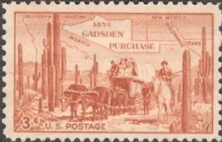 США (USA) 1953 г. 100 ЛЕТИЕ ПОКУПКИ ГАДСДЕНА В 1853 ГОДУ. СОСТОЯНИЕ ИДЕАЛЬНОЕ. МАРКА С КЛЕЕМ. Ціна