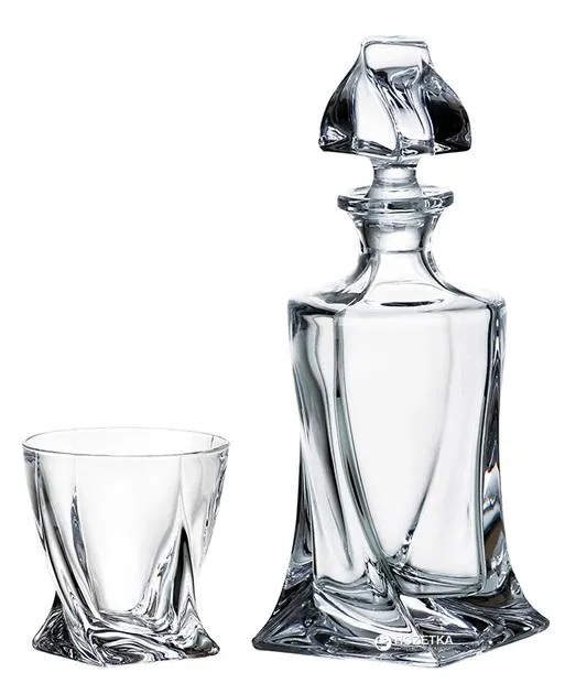 Набор для виски Bohemia Quadro 99999/99A44/480 7 предметов Ціна