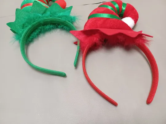 0242 Обруч для волосся новорічний Ельф 2шт Стан Нового НІМЕЧЧИНА З аукціону