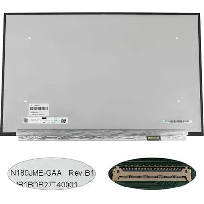 фото, Матриця 18.0" N180JME-GAA (1920*1200, 40pin(eDP, IPS, 480Hz), LED, SLIM(без планок та вушок), матова, роз'єм праворуч внизу) для