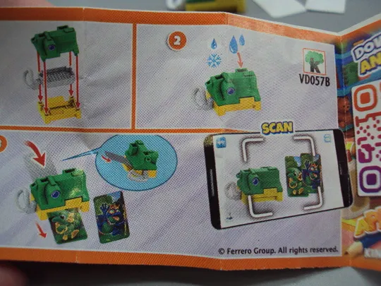 Фигурка киндер сюрприз фотоаппарат VD057B Ferrero фотоапарат №18605л З аукціону