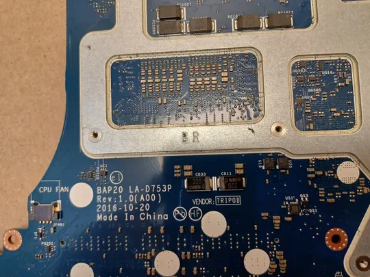 номер1058-34 материнська плата SR2FL  i7-6820HK BAP20 LA-D753P для Dell Alienware 17 M17X  R4 15 R3 Mainboard Материнка Основна плата Системна плата Плата системи Laptop motherboard мамка ноутбучна плата оригінал в Україні