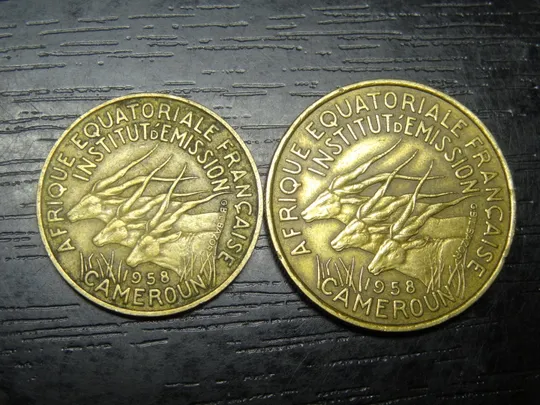 Монети Французької Екваторіальної Африки 1958 Ціна