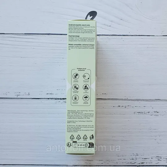 Зарядний пристрій Hoco N43 PD 30W GaN (блочок з виходом Type-C) Зелений З аукціону