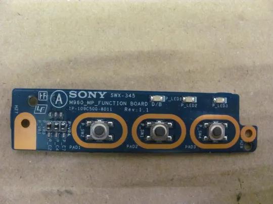 70-25 плата кнопки LED 1P-109C500-8011 для Sony VAIO VPCEB3E4R PCG-71211V оригінал З аукціону