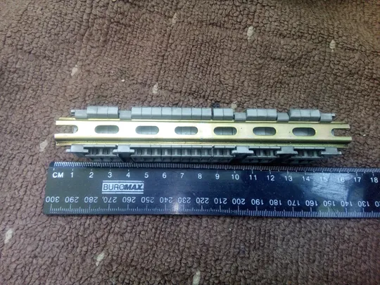 Клеми 25шт на міні дін рейці З аукціону