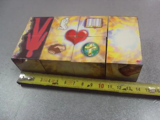 кубики головоломка пазл распятие иисуса склейка №10995 З аукціону