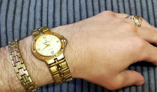 ☝️Часы 'Falcon' в позолоте на корпусе 'Swiss' рабочие! На торгах