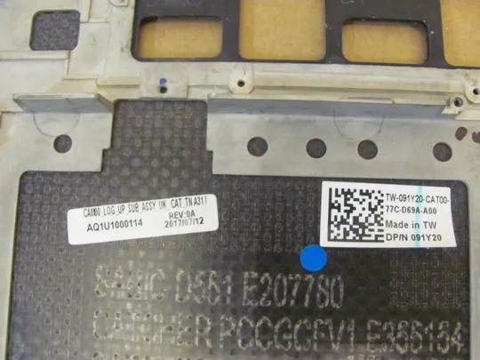 номер0914-4 Кришка панель палмрест AQ1U1000114 091Y20 0D6CWH AQ1BG000114  для Dell XPS 15 9560 Precision 5520 оригінал Торговий майданчик