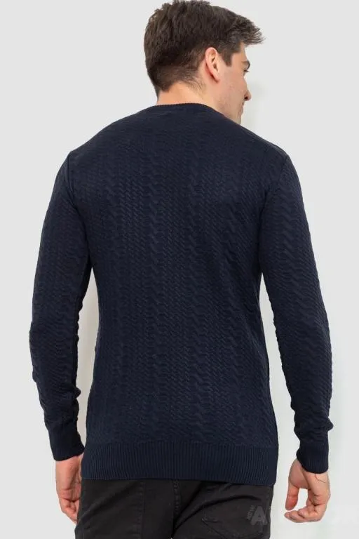 Свитер мужской, цвет темно-синий, 214R18151 Продаж